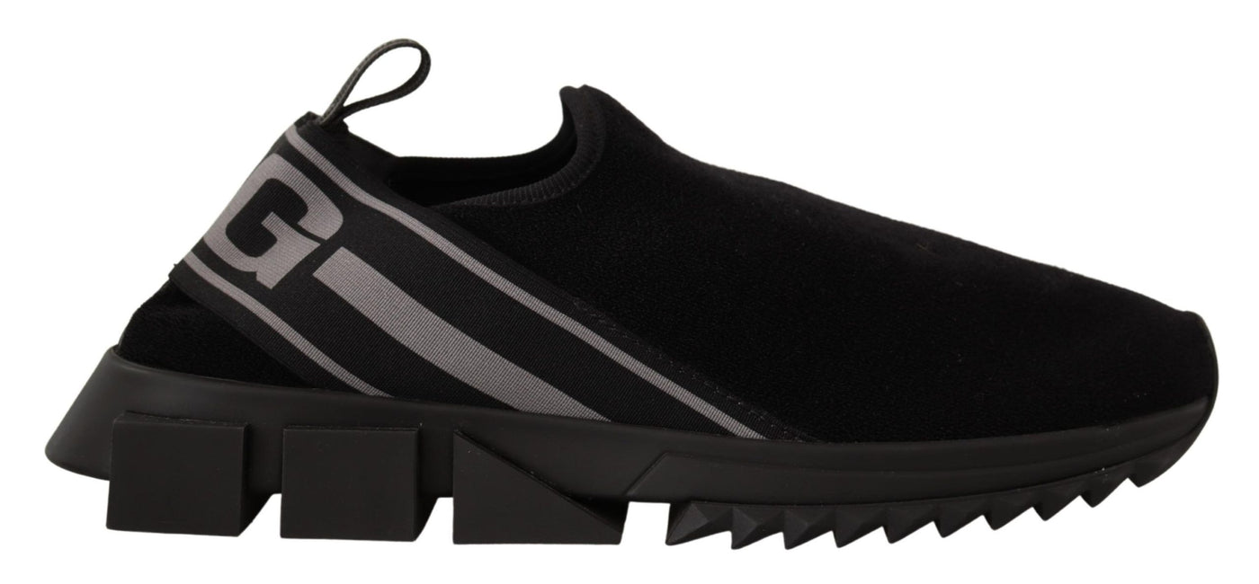 Black Neoprene Stretch Sorrento Sneakers Shoes