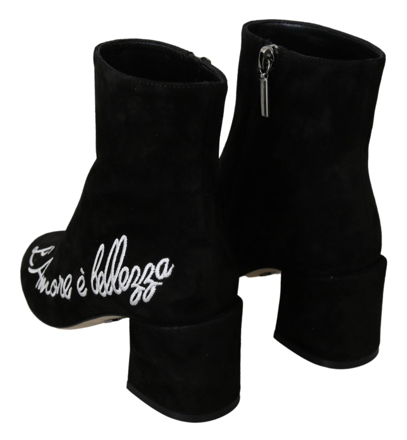 Black Suede L'Amore E'Bellezza Boots Shoes