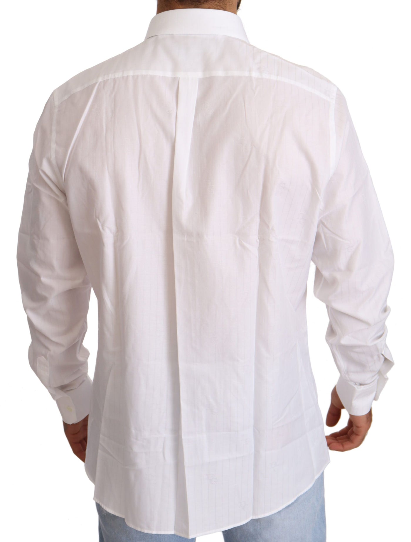 White Cotton Slim Fit Men MARTINI Shirt