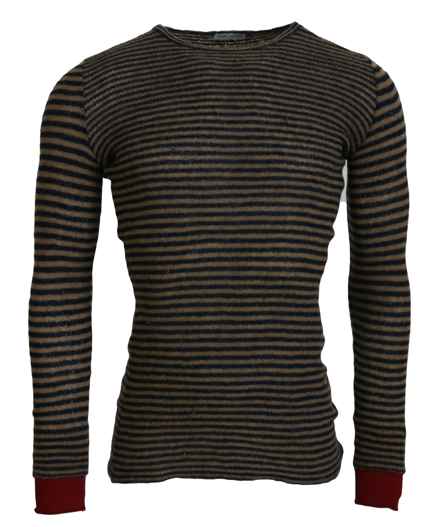 Multicolor Stripes Wool Crewneck Pullover Sweater