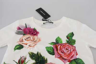 White Rose DGLogo Printed Short Sleeves Top