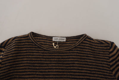 Multicolor Stripes Wool Crewneck Pullover Sweater