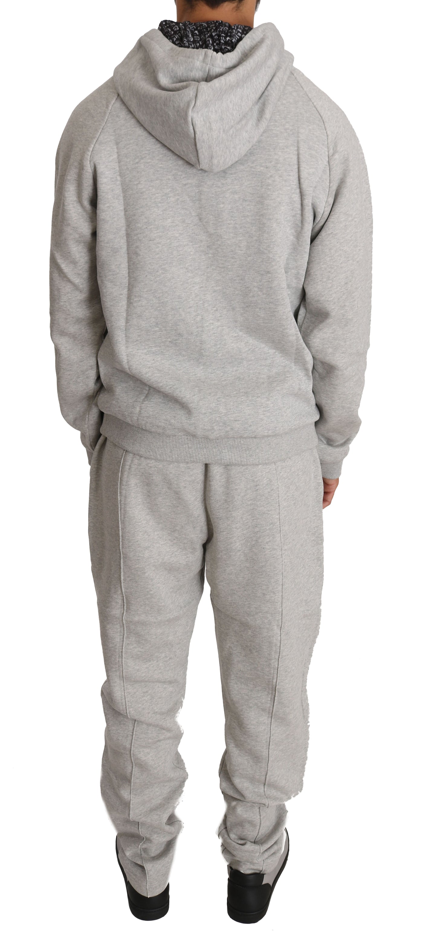 Gray Cotton Sweater Pants Tracksuit