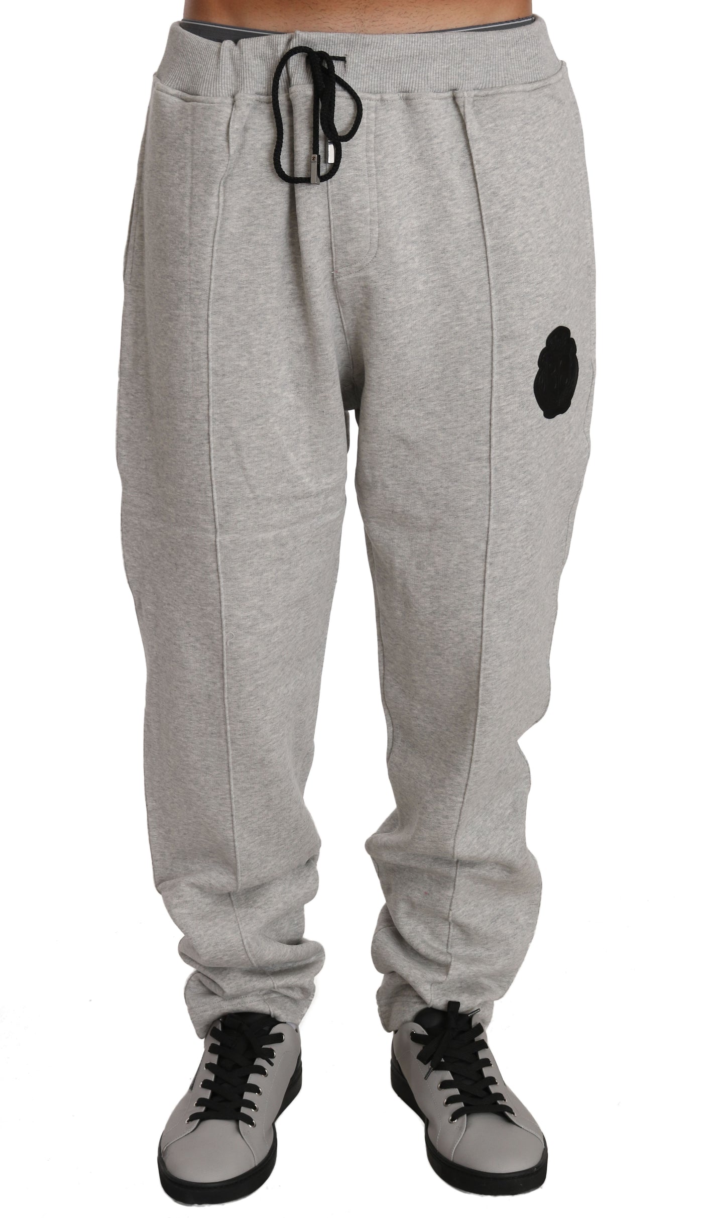 Gray Cotton Sweater Pants Tracksuit