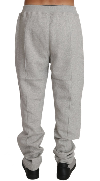 Gray Cotton Sweater Pants Tracksuit