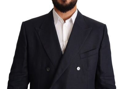 Blue Linen TAORMINA Jacket Coat Blazer