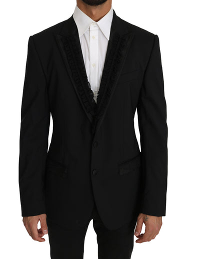 Black Wool MARTINI Torrero Blazer Jacket