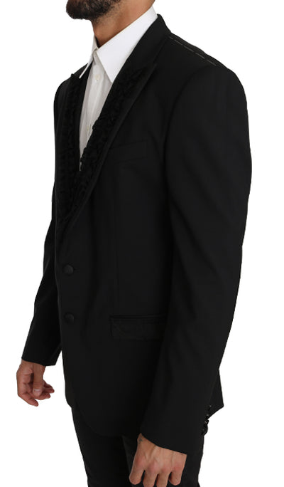 Black Wool MARTINI Torrero Blazer Jacket