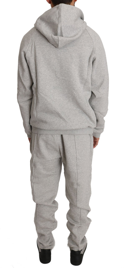 Gray Cotton Sweater Pants Tracksuit