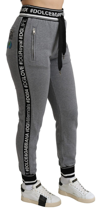 Gray #DGFamily Jogging Trouser Cotton Pants