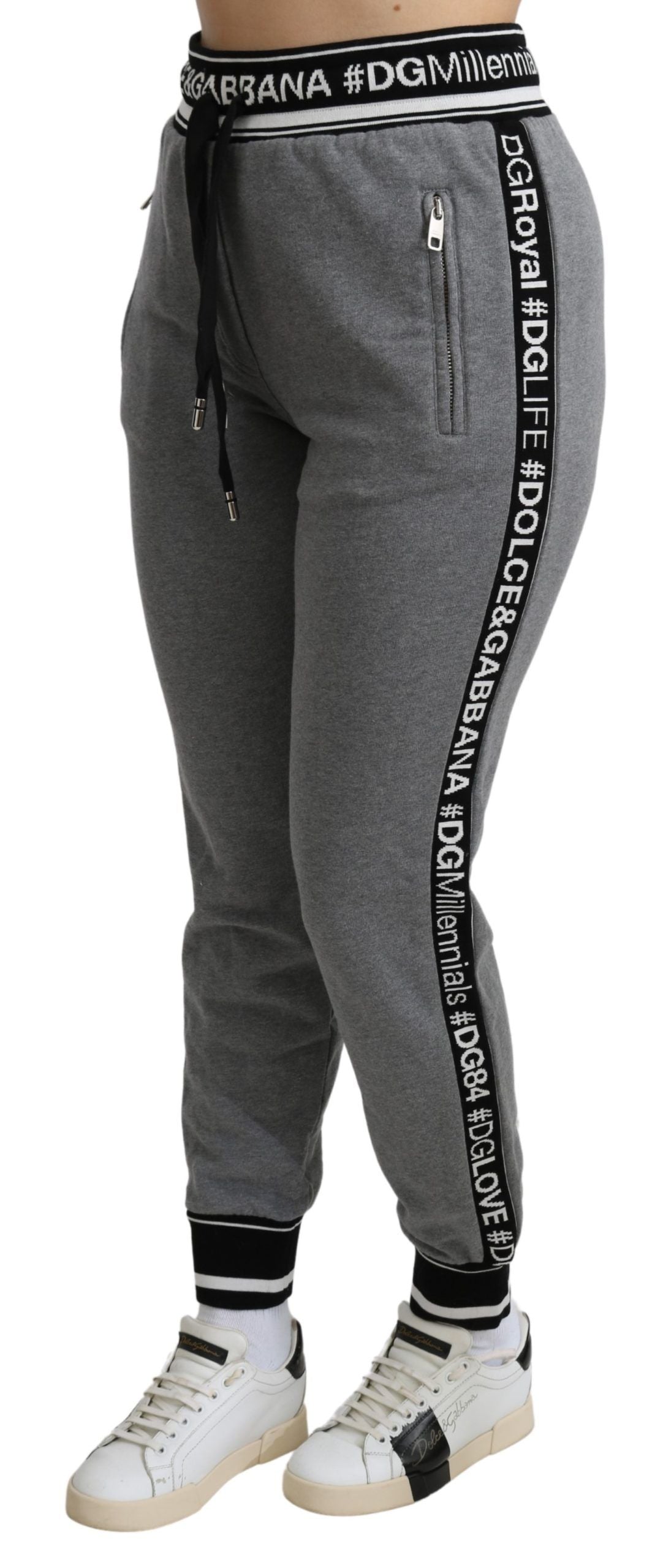 Gray #DGFamily Jogging Trouser Cotton Pants