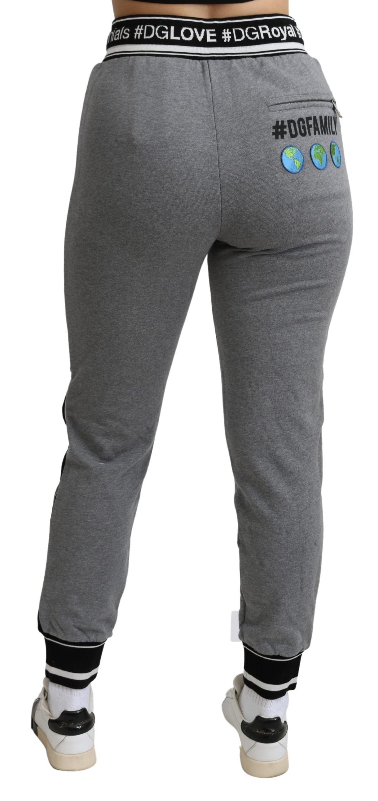 Gray #DGFamily Jogging Trouser Cotton Pants