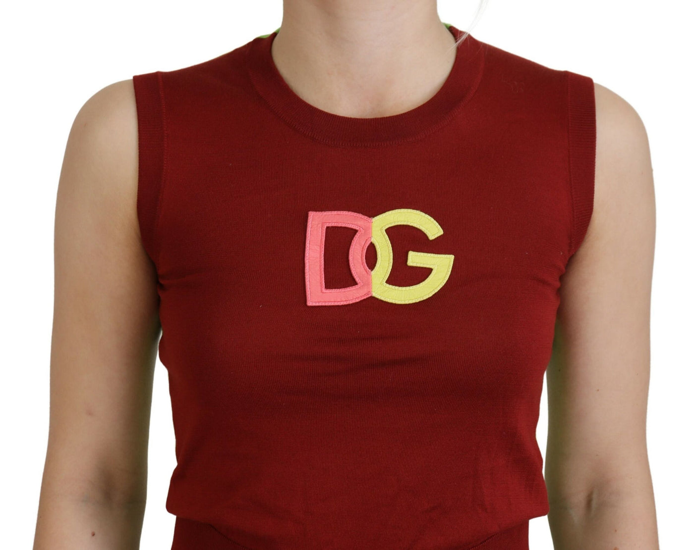 Red Green DG Logo Sleeveless Pullover Top