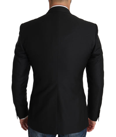 Blazer Vest 2 Piece Black Wool MARTINI