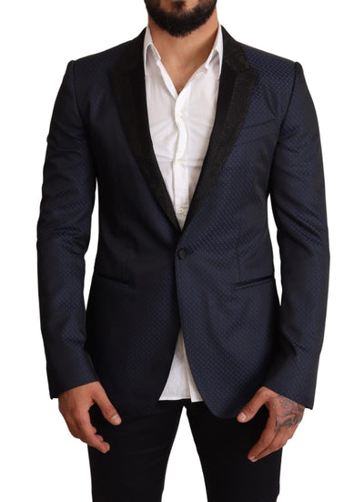 Blue Wool Slim Fit MARTINI Blazer Jacket