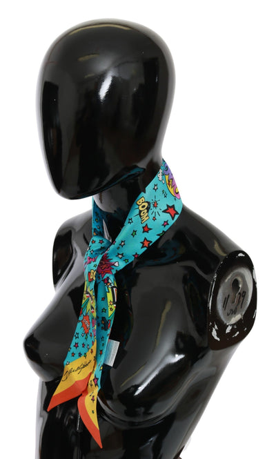 Multicolor Silk WOW Necktie Shawl Scarf