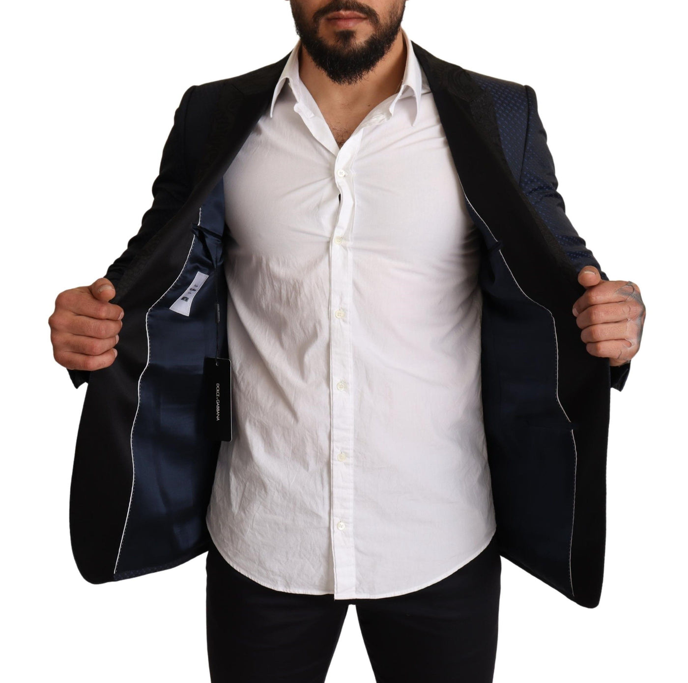 Blue Wool Slim Fit MARTINI Blazer Jacket