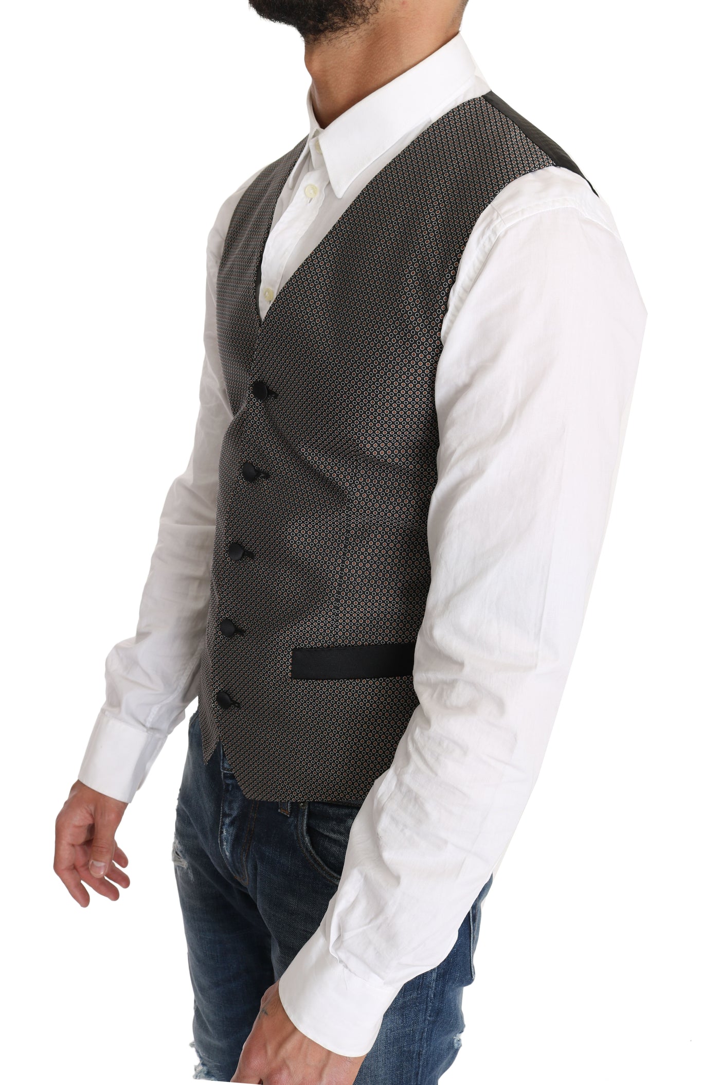 Blazer Vest 2 Piece Gray MARTINI Pattern