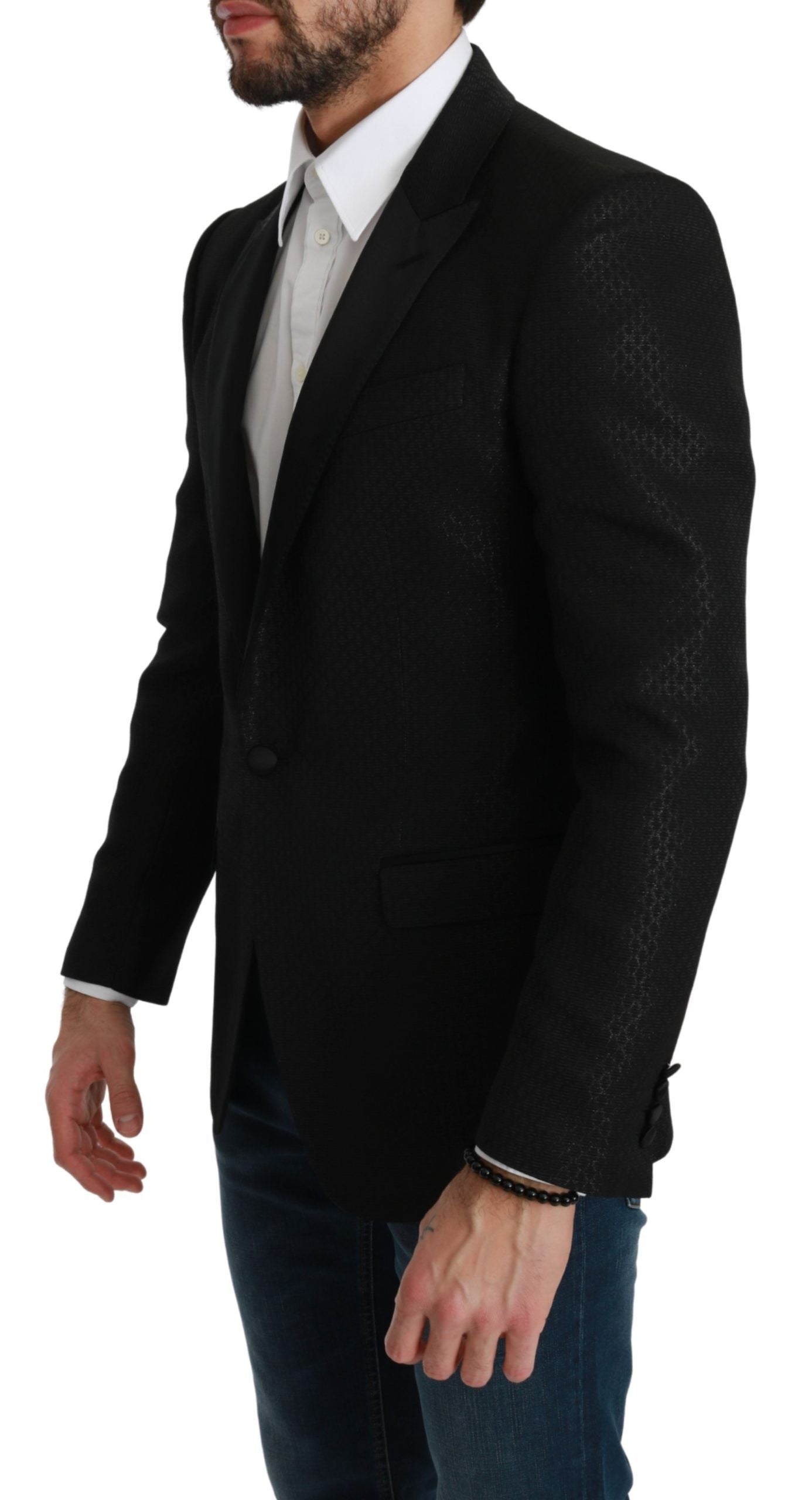 Black Slim Fit Jacket MARTINI Blazer