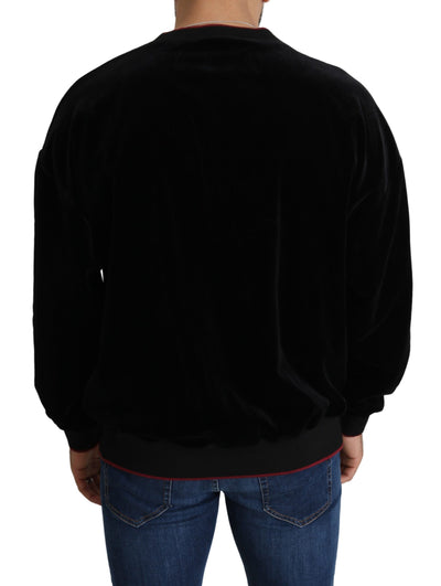 Black Velvet Angel Floral Bee Pullover Sweater