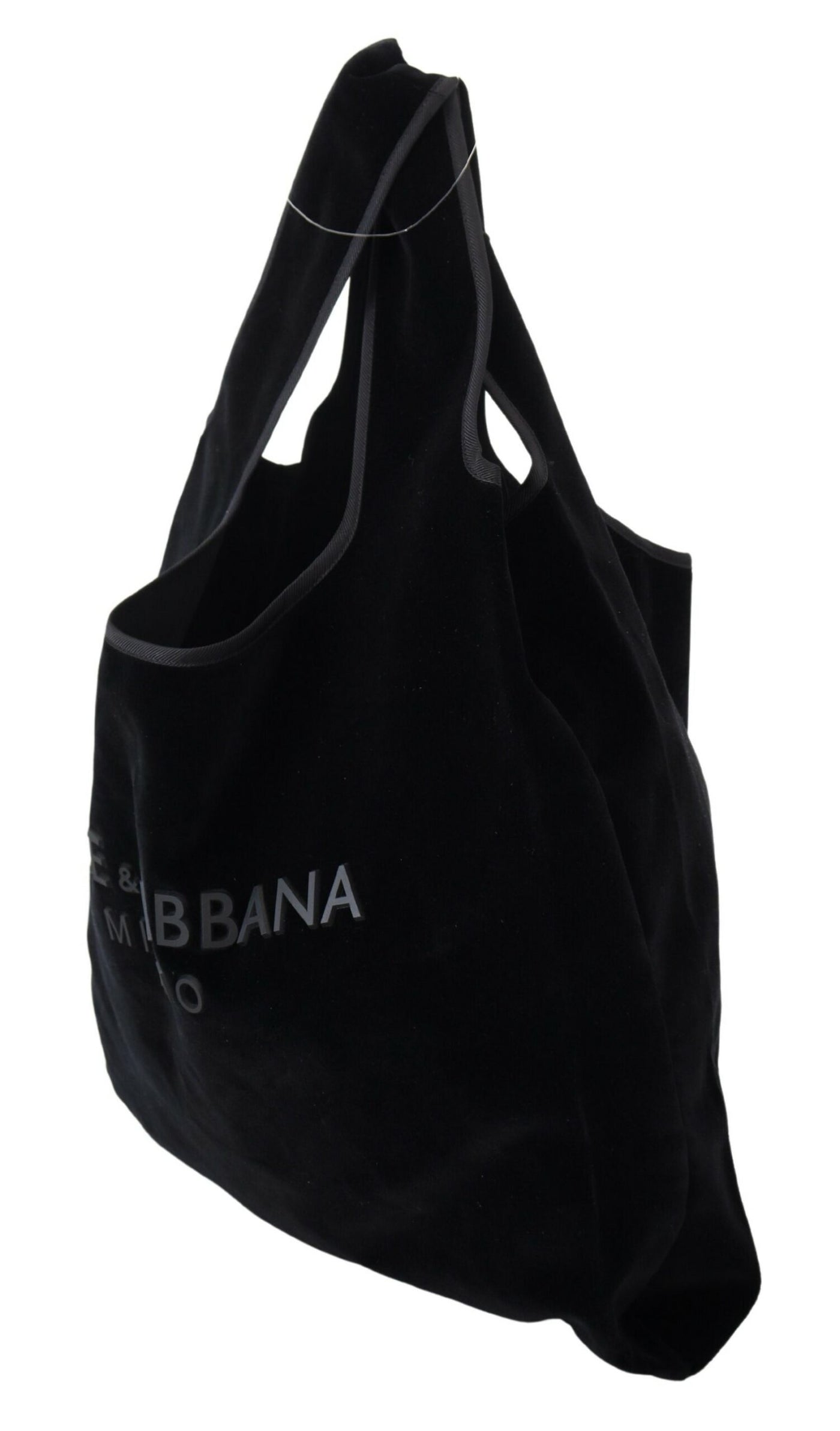 Black Velvet Shopping Tote Bag