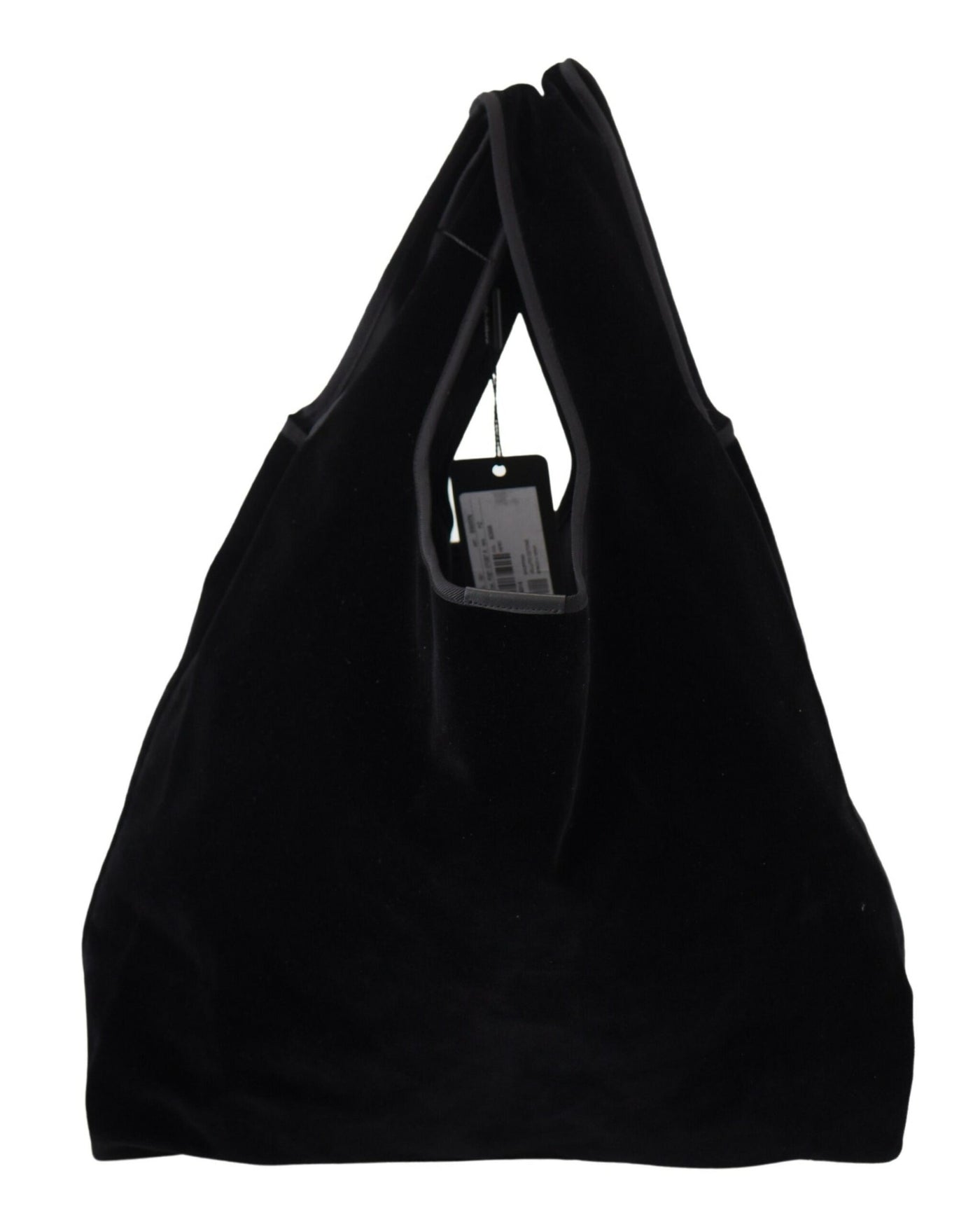 Black Velvet Shopping Tote Bag