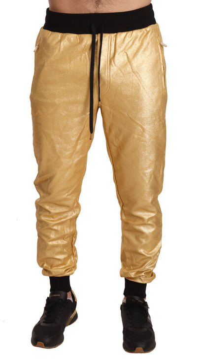 Gold Pig Of The Year Cotton Trousers Pants