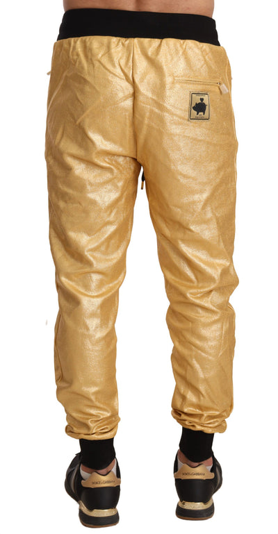 Gold Pig Of The Year Cotton Trousers Pants