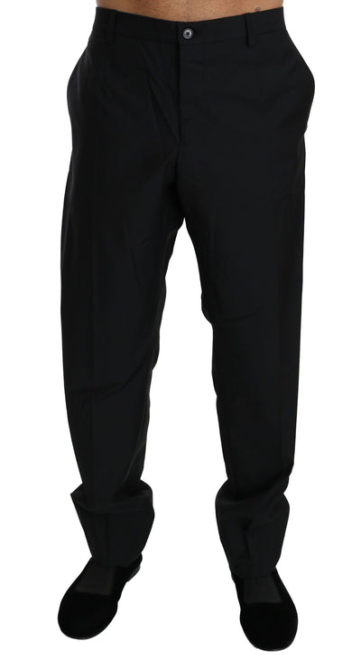 Black Dress Formal Trouser Men Wool Pants