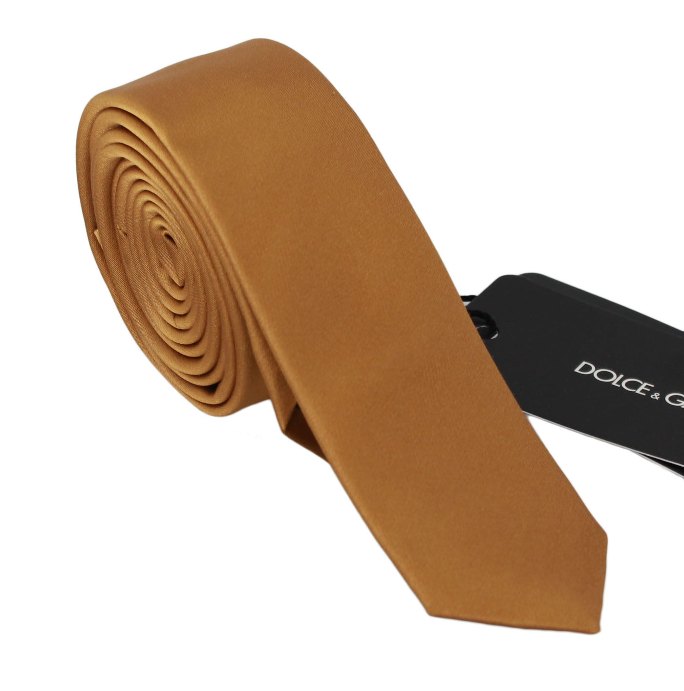 Solid Brown 100% Silk Wide Necktie Men Tie