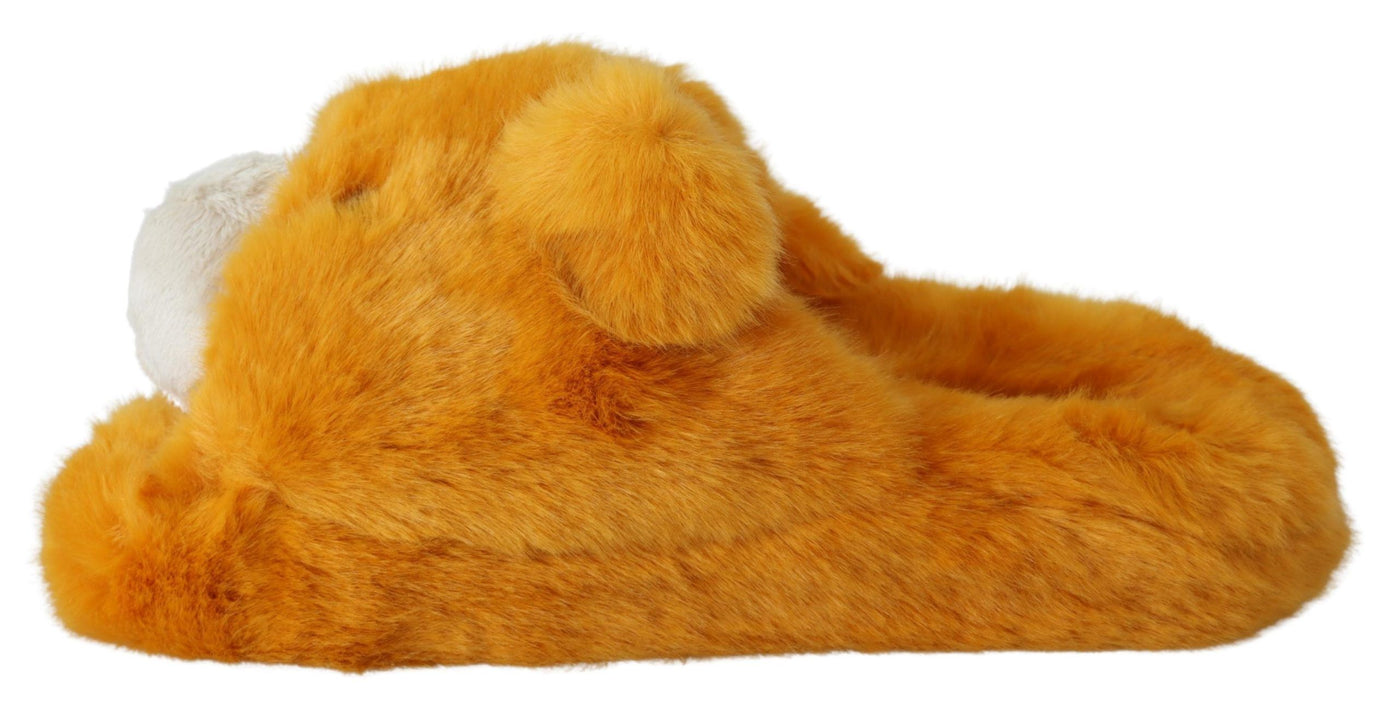 Yellow LION Flats Slippers Sandals Shoes