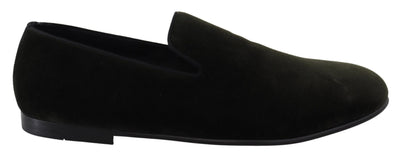 Green Velvet Slip On Mens Loafers Shoes