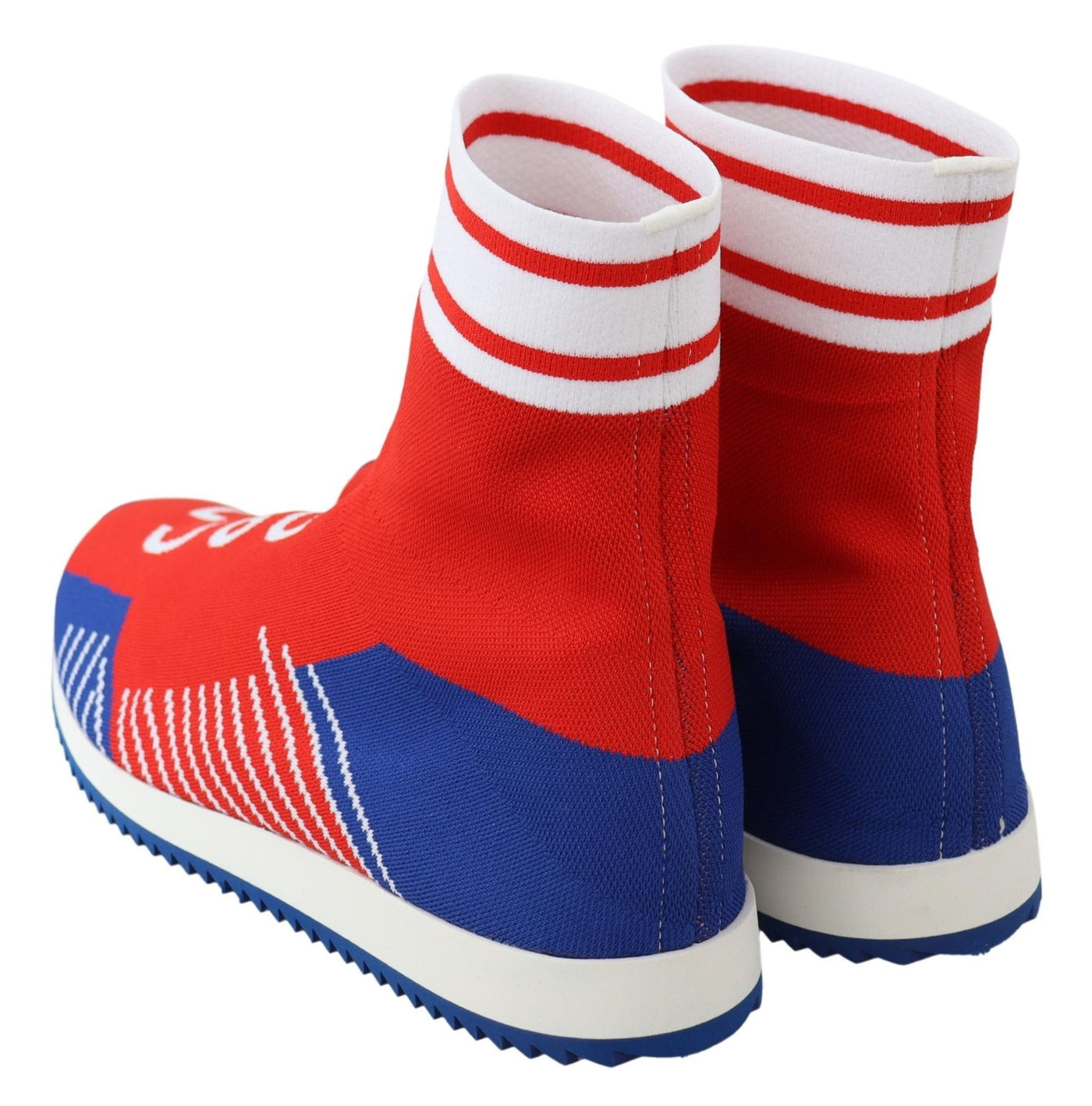 Blue Red Sorrento Logo Sneakers Socks Shoes