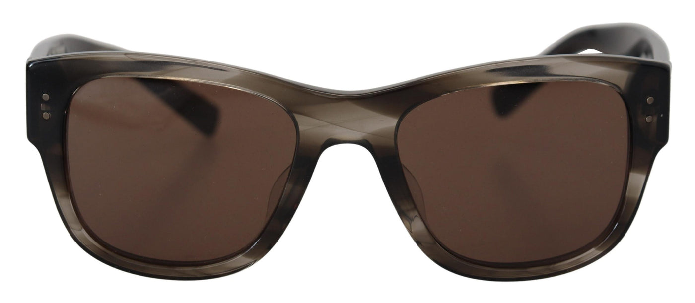 Brown Acetate Square DG338F Sunglasses