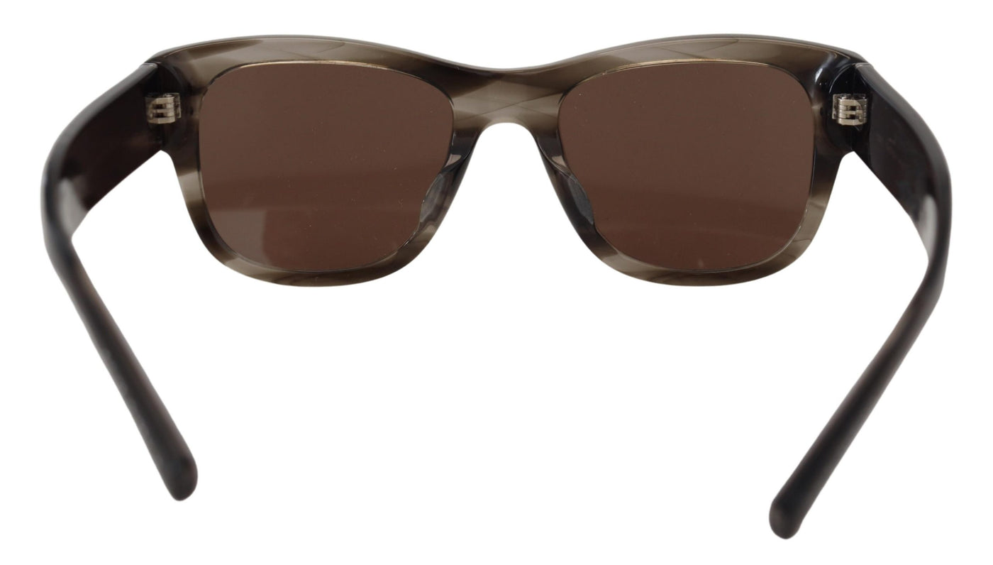 Brown Acetate Square DG338F Sunglasses