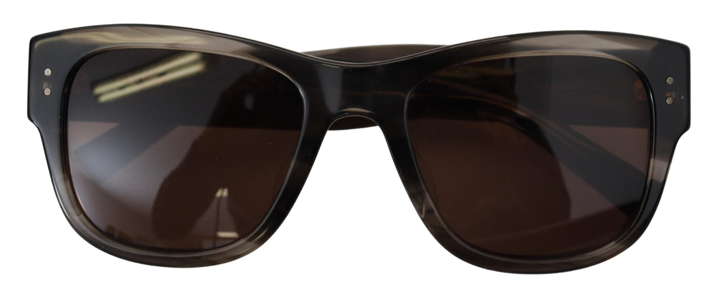 Brown Acetate Square DG338F Sunglasses