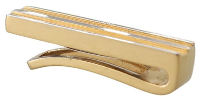 Gold Silver Brass Logo Men Tie Clip