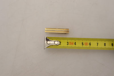 Gold Silver Brass Logo Men Tie Clip