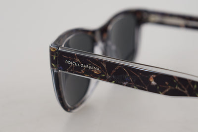 Black DG4284 Acetate Bird Square Full Rim Sunglasses