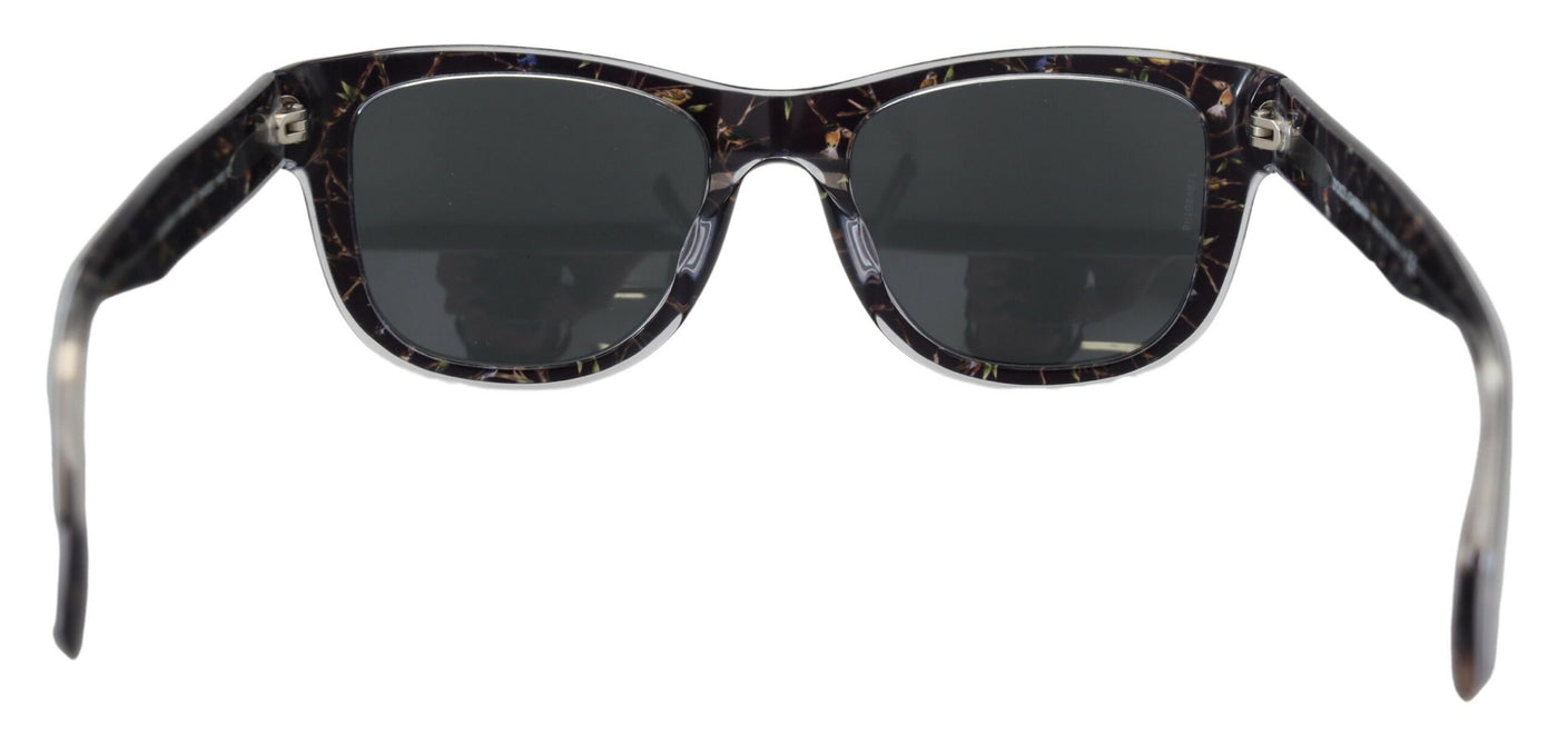 Black DG4284 Acetate Bird Square Full Rim Sunglasses