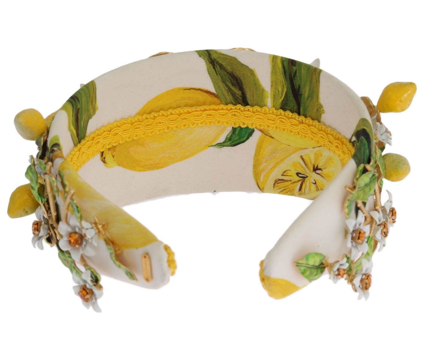 Yellow Lemons Sicily Crystal Diadem Tiara Headband