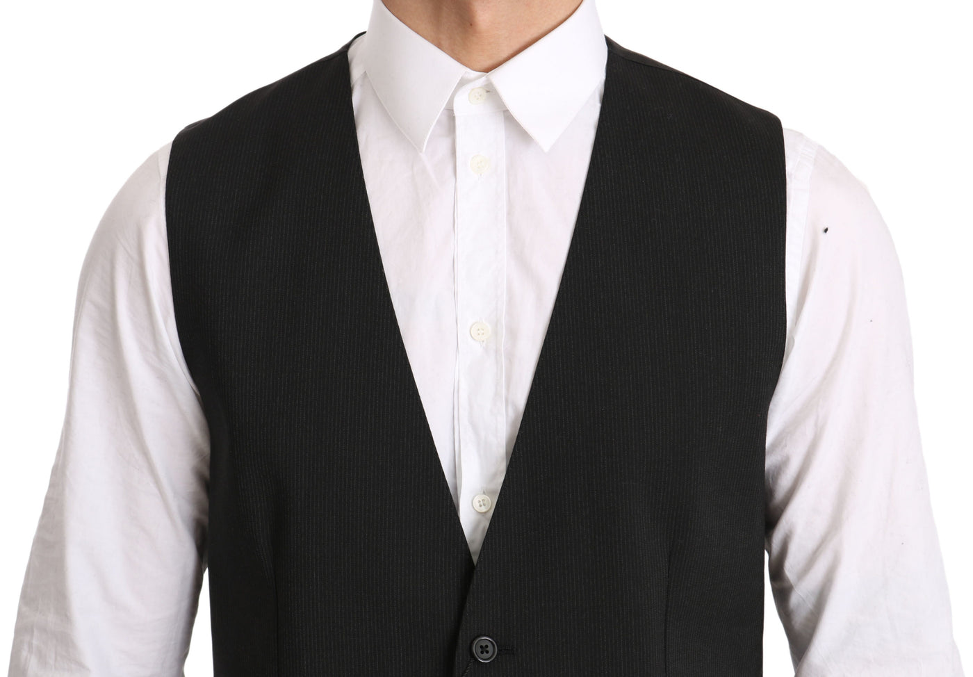 Gray Gilet STAFF Regular Fit Formal Vest