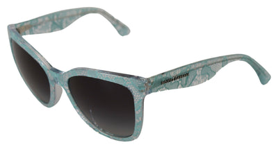 Blue DG4190 Lace Crystal Acetate Butterfly Sunglasses