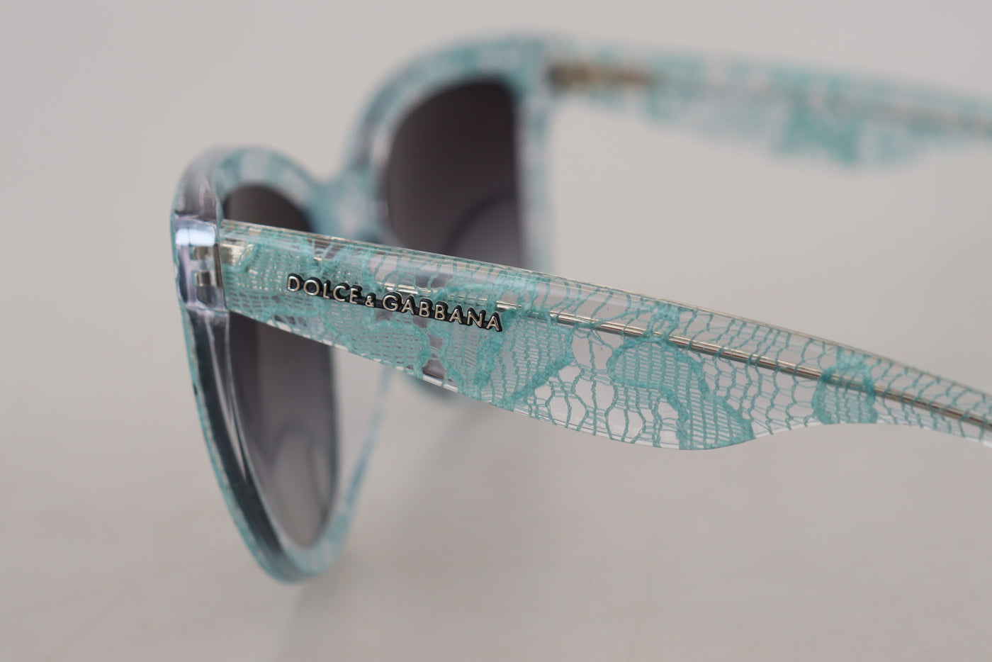 Blue DG4190 Lace Crystal Acetate Butterfly Sunglasses