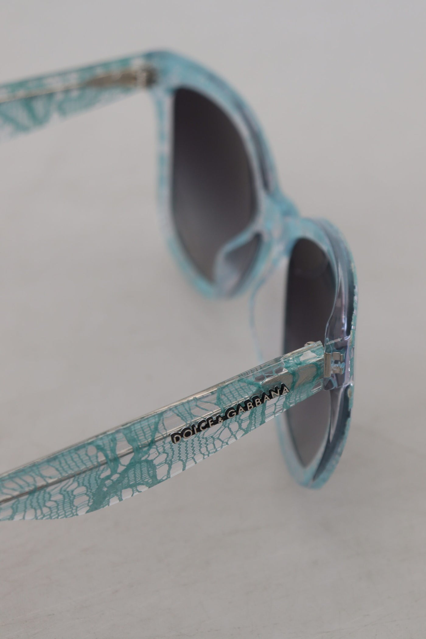 Blue DG4190 Lace Crystal Acetate Butterfly Sunglasses