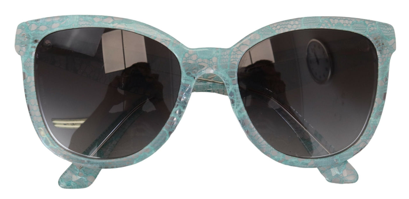 Blue DG4190 Lace Crystal Acetate Butterfly Sunglasses