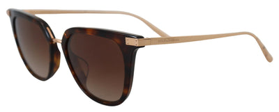 Brown DG4363F Havana Acetate Frame Irregular Sunglasses