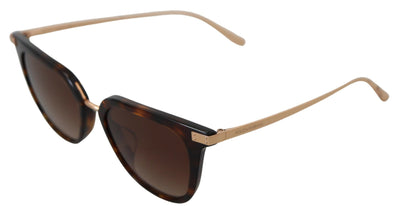 Brown DG4363F Havana Acetate Frame Irregular Sunglasses