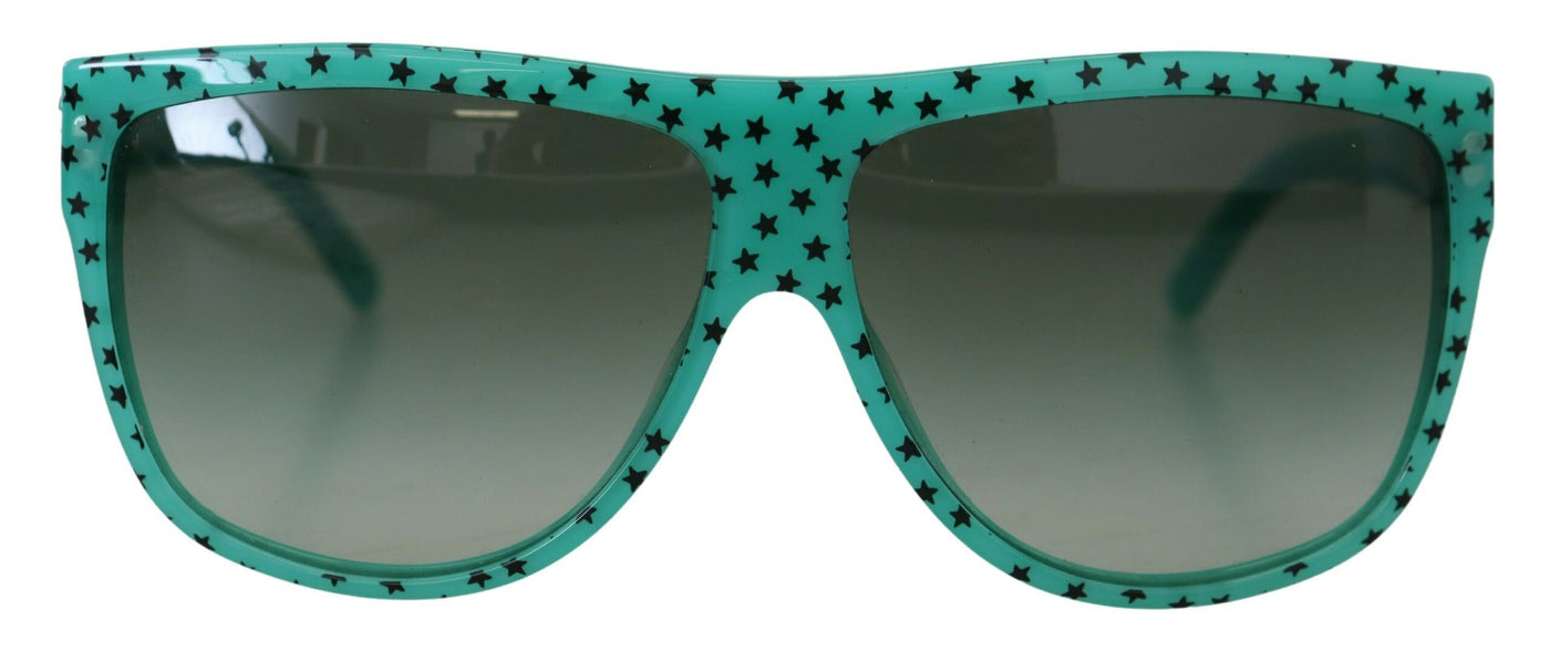 Green DG4125 Stars Acetate Square Shades Sunglasses