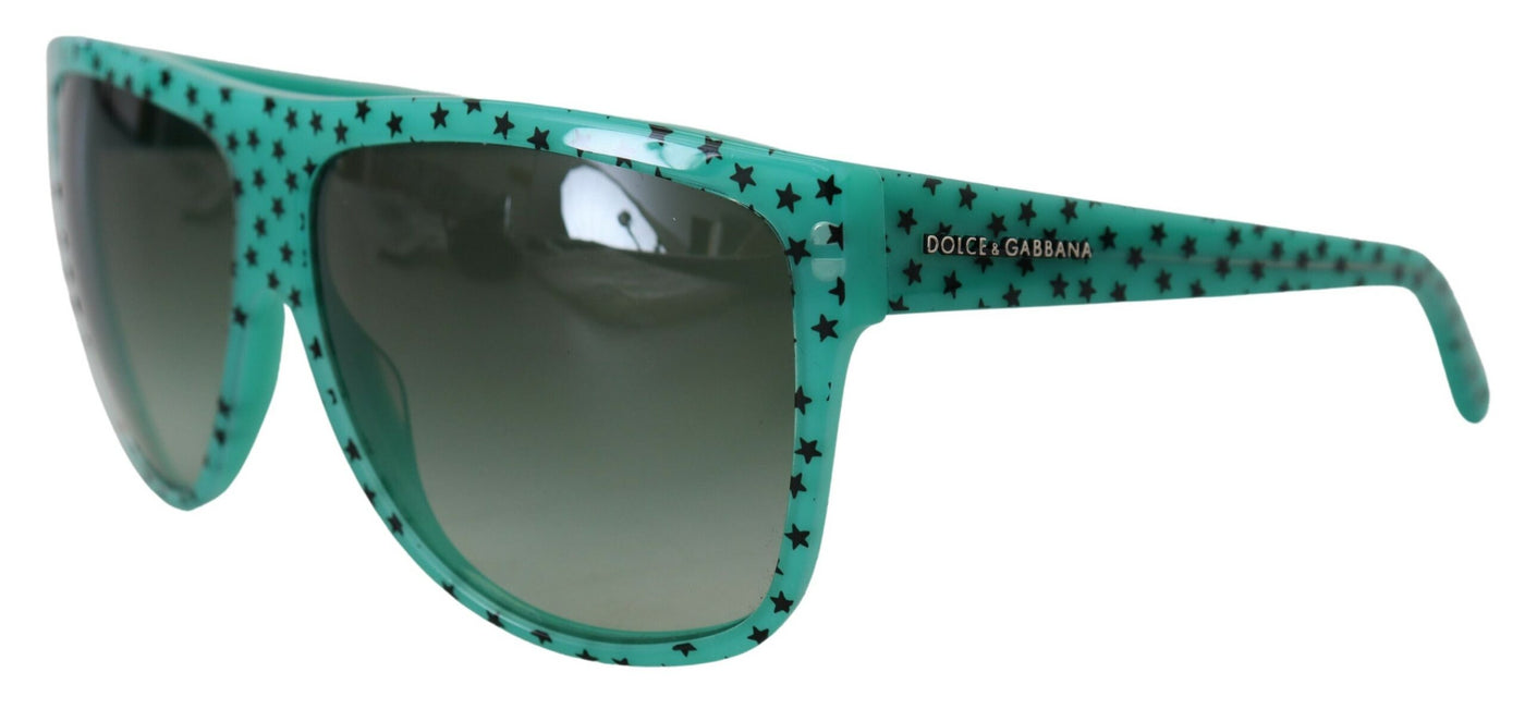 Green DG4125 Stars Acetate Square Shades Sunglasses